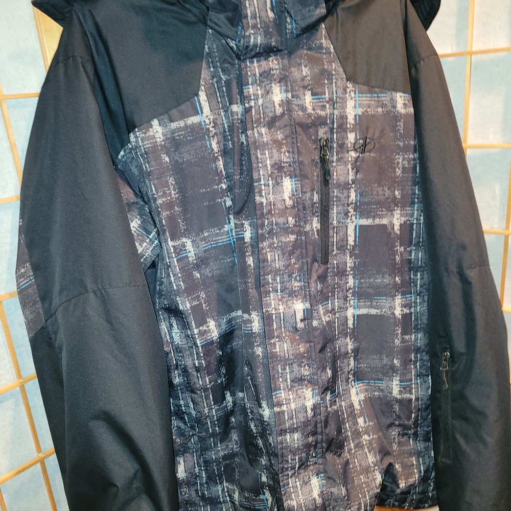 Men's Blue and Black Ski Jacket